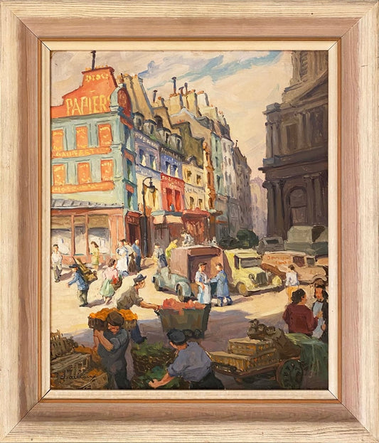 20th Century Swedish School ‘A Busy Paris Street’