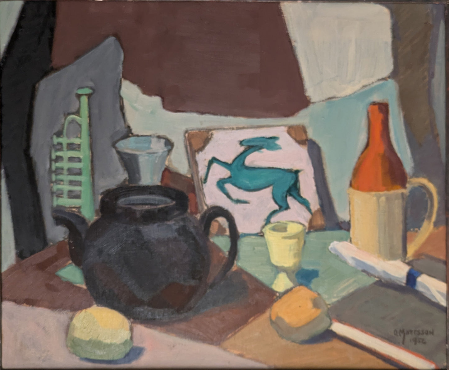 Studio Still Life with Teapot