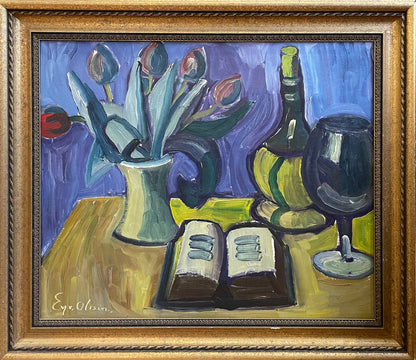 RESERVED Still Life with Tulips