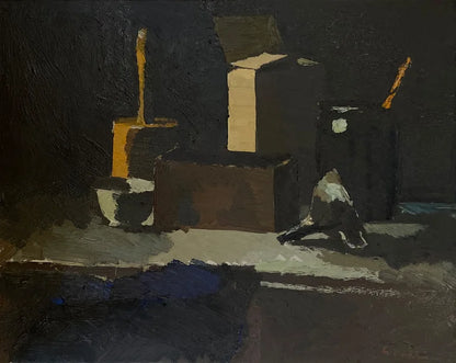 RSERVED Gerhard Nordström (1925-2019) Midcentury Swedish Painter 'Carpenter Tools'