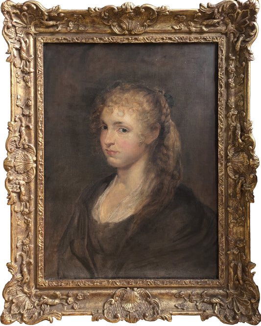 19th/20th Century portrait of a lady after Rubens